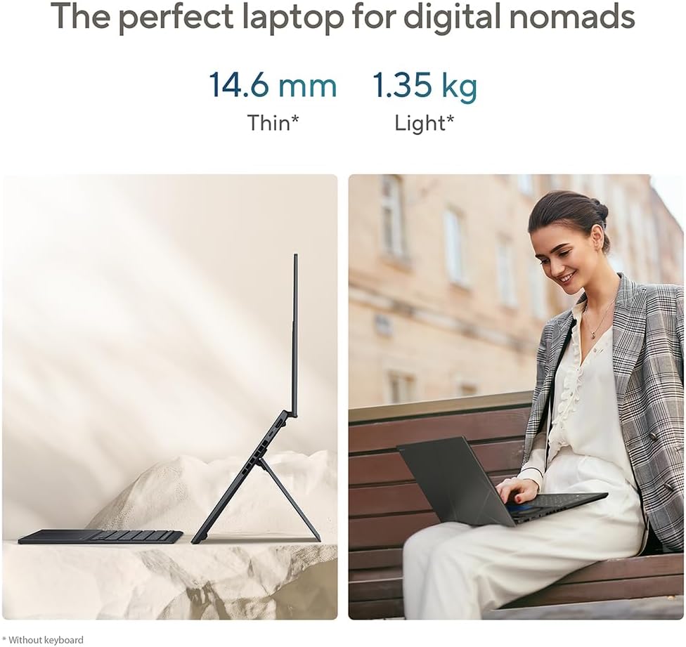 ASUS Zenbook Duo 14 OLED UX8406CA laptop | 14.0" 120Hz 3K dual-touchscreen | Intel Core Ultra 9-285H | 32GB RAM | 2TB SSD | Detachable keyboard | Windows 11