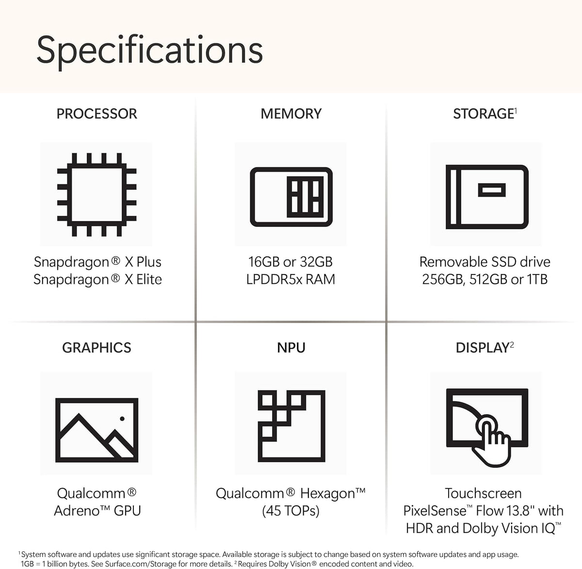 Microsoft Surface Laptop, 15" | Snapdragon X Elite | 16GB RAM, 1TB SSD