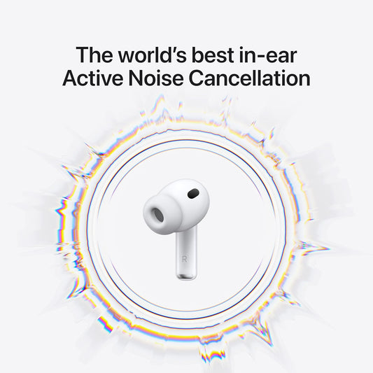 Apple AirPods Pro 3 Wireless Earbuds, Active Noise Cancellation, Live Translation, Heart Rate Sensing, Hearing Aid Feature, Bluetooth Headphones, Spatial Audio, High‑Fidelity Sound, USB‑C Charging