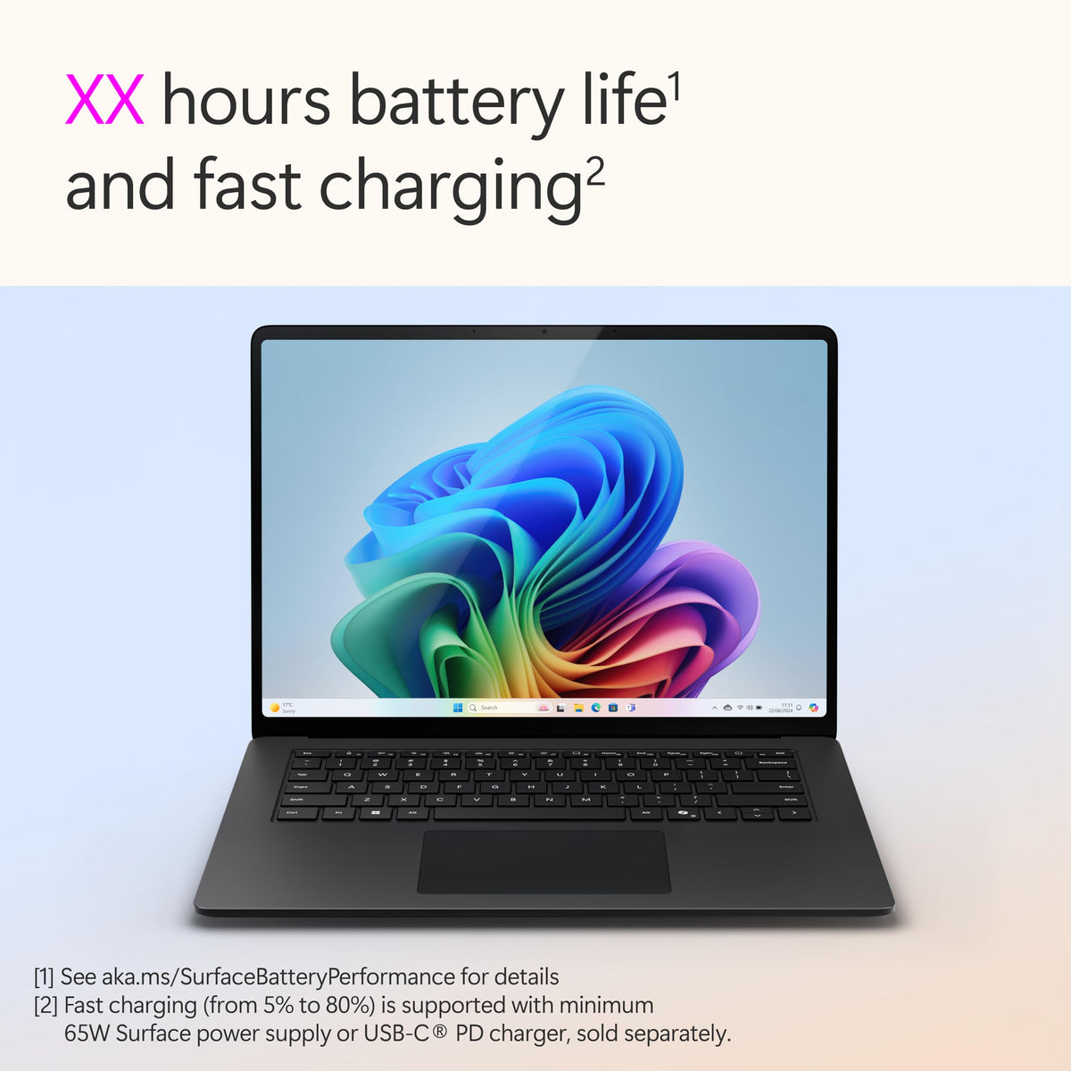 Microsoft Surface Laptop, 15" | Snapdragon X Elite | 16GB RAM, 1TB SSD