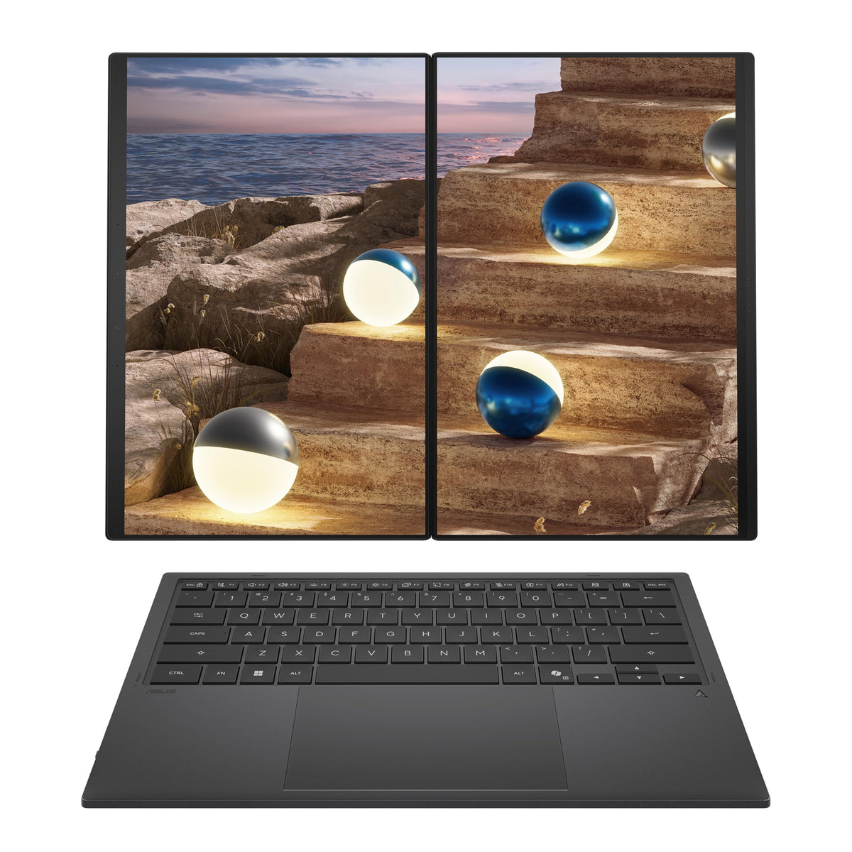 ASUS Zenbook Duo 14 OLED UX8406CA laptop | 14.0" 120Hz 3K dual-touchscreen | Intel Core Ultra 9-285H | 32GB RAM | 2TB SSD | Detachable keyboard | Windows 11