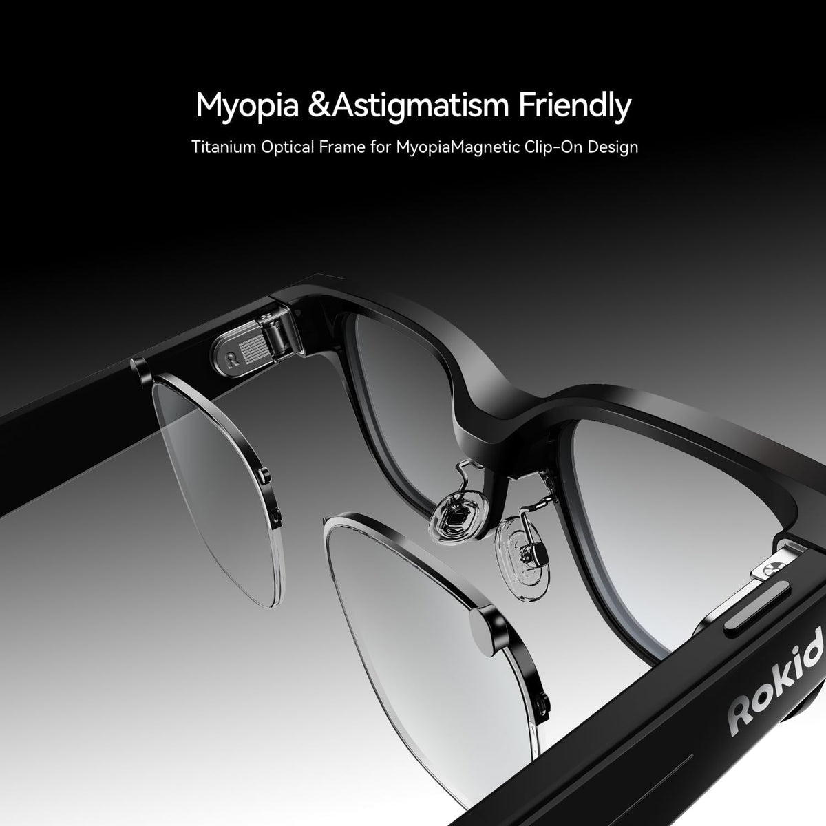 AI & AR Smart Glasses, First AI Glasses with ChatGPT & Gemini Support, Ultra-light 49g, Real-time Translation & Navigation, Meeting Notes