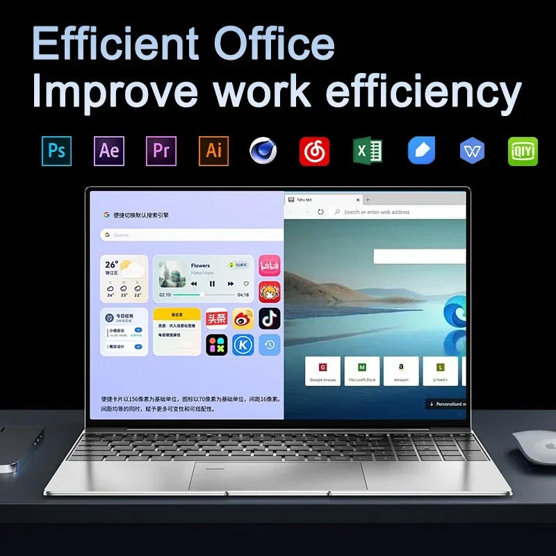 New 15.6" Laptop Intel Core I9-10980HK 32GB DDR4 2TB M.2 SSD Win11 Pro Fingerprint Unlock WiFi6 BT5.2 4K HD Gaming Ultrabook