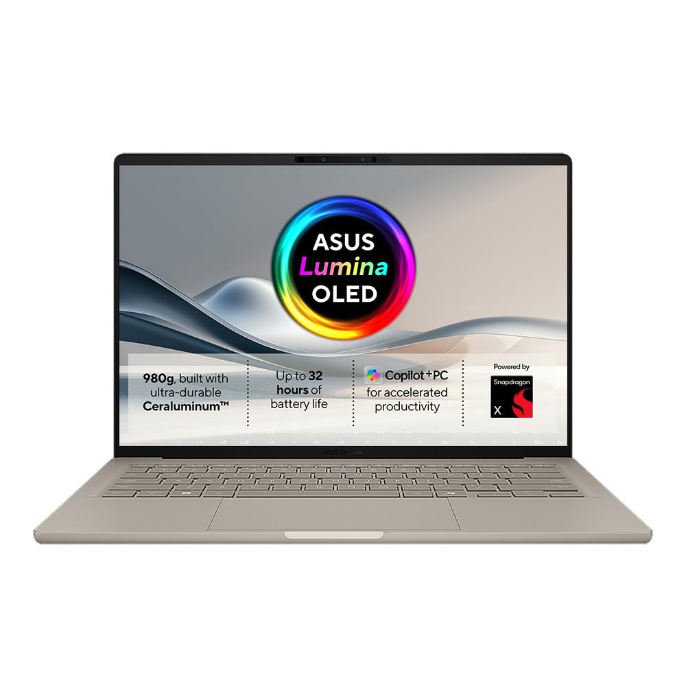 ASUS Zenbook A16 OLED UX3607OA CoPilot+ Laptop | 16.0" 3K (2880x1800) OLED screen | Snapdragon X2 Elite X2E-94-100 | 48GB LPDDR5X RAM | 1TB PCIe SSD | UK Backlit Keyboard | Windows 11