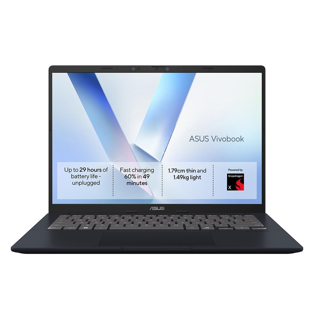 ASUS Zenbook A16 OLED UX3607OA CoPilot+ Laptop | 16.0" 3K (2880x1800) OLED screen | Snapdragon X2 Elite X2E-94-100 | 48GB LPDDR5X RAM | 1TB PCIe SSD | UK Backlit Keyboard | Windows 11