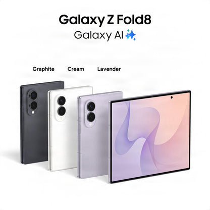 Samsung Galaxy Z Fold8 Smartphone, 512GB Storage, 12GB Memory, Graphite