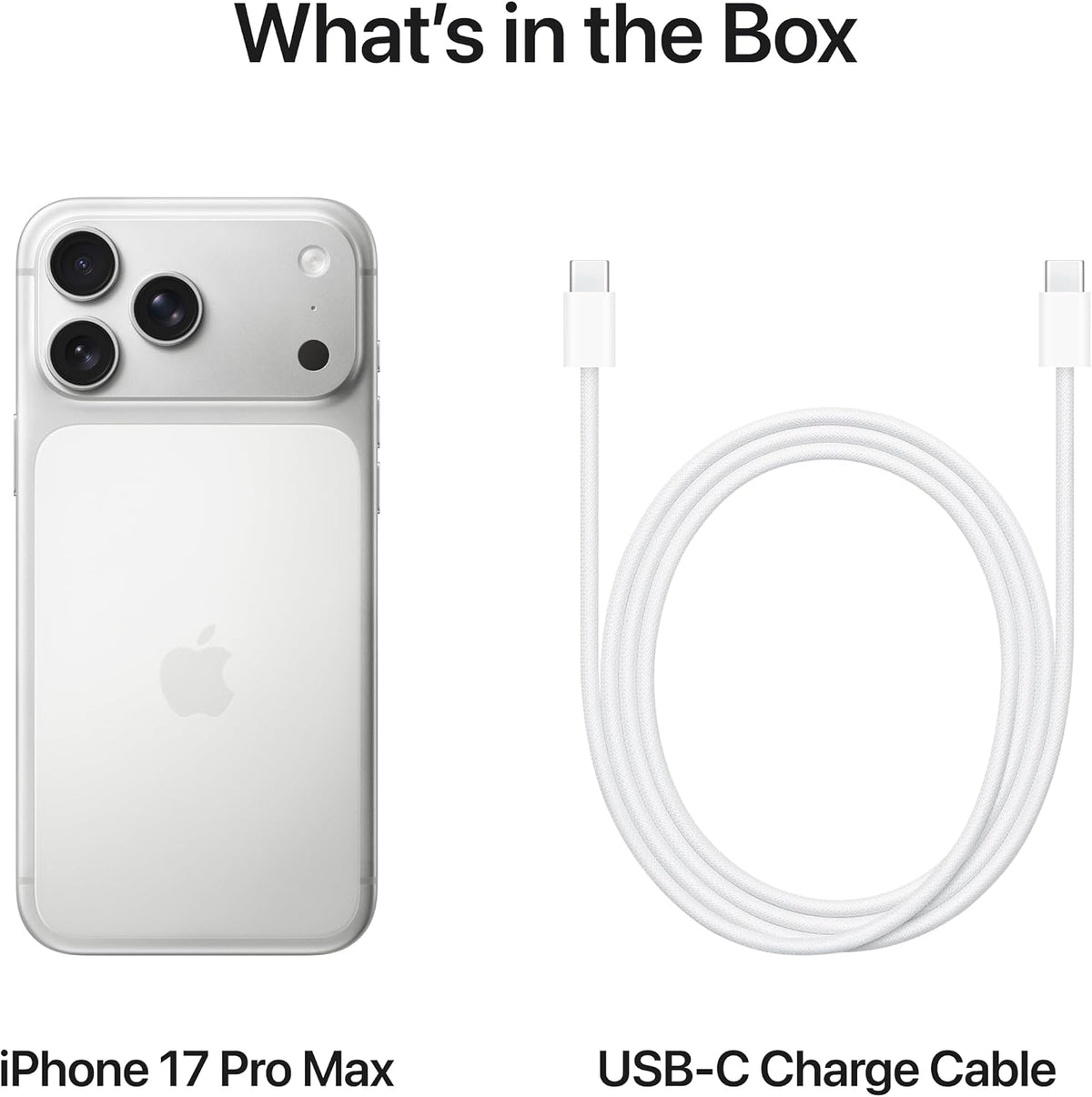 Apple iPhone 17 Pro Max 512 GB: 6.9-inch Display with ProMotion, A19 Pro Chip, Best Battery Life in Any iPhone Ever, Pro Fusion Camera System, Center Stage Front Camera; Silver