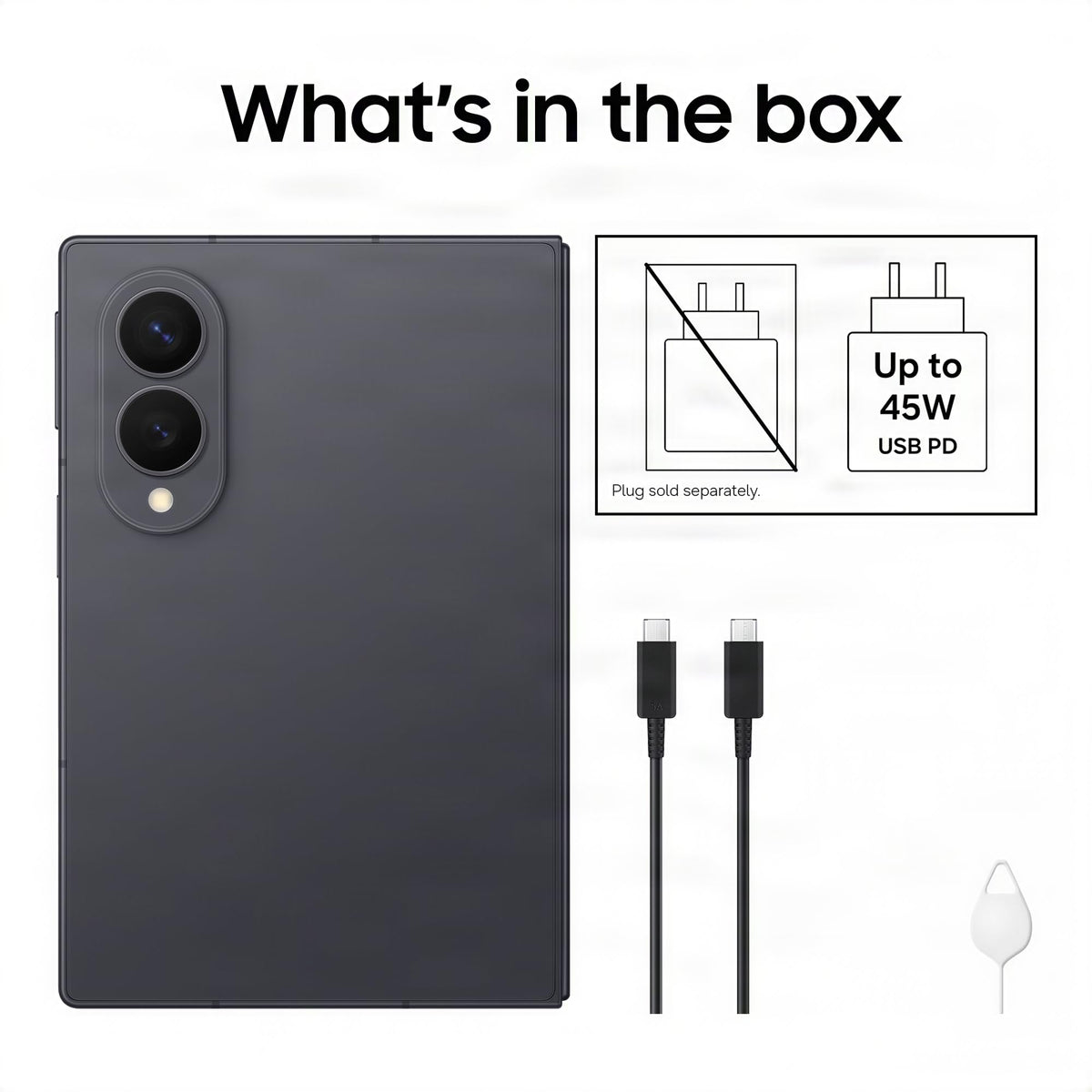 Samsung Galaxy Z Fold8 Smartphone, 512GB Storage, 12GB Memory, Graphite