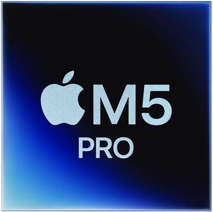 Apple MacBook Pro 14.2-inch Laptop with M5 Pro chip with 15 core CPU and 16 core GPU: Built for AI, Liquid Retina XDR Display, 24GB Unified Memory, 1TB SSD, Wi-Fi 7; Silver