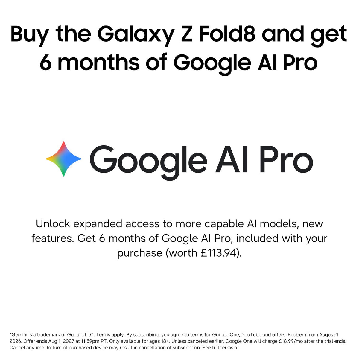 Samsung Galaxy Z Fold8 Smartphone, 512GB Storage, 12GB Memory, Graphite
