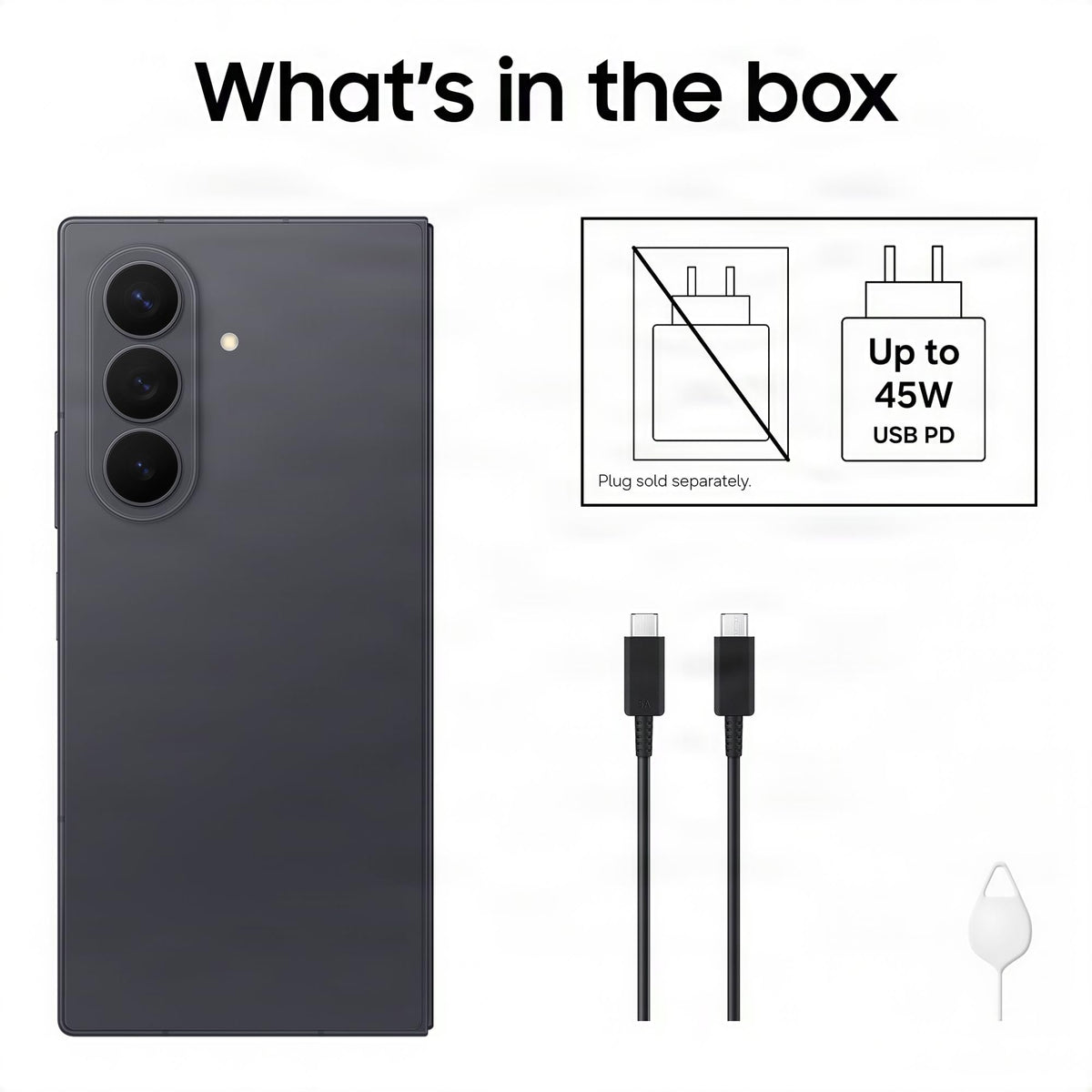 Samsung Galaxy Z Fold8 Smartphone, 512GB Storage, 12GB Memory, Graphite