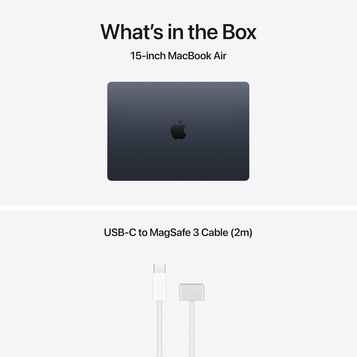 Apple MacBook Air 15-inch Laptop with M5 chip: Built for AI, 15.3-inch Liquid Retina Display, 16GB Unified Memory, 512GB SSD, 12MP Center Stage, Touch ID, Wi-Fi 7; Midnight