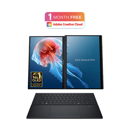 ASUS Zenbook Duo 14 OLED UX8406CA laptop | 14.0" 120Hz 3K dual-touchscreen | Intel Core Ultra 9-285H | 32GB RAM | 2TB SSD | Detachable keyboard | Windows 11
