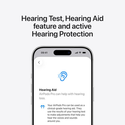 Apple AirPods Pro 3 Wireless Earbuds, Active Noise Cancellation, Live Translation, Heart Rate Sensing, Hearing Aid Feature, Bluetooth Headphones, Spatial Audio, High‑Fidelity Sound, USB‑C Charging