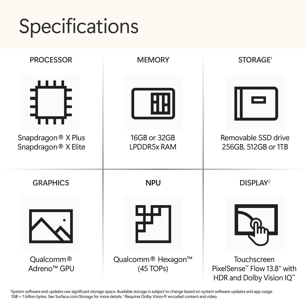 Microsoft Surface Laptop, 15" | Snapdragon X Elite | 16GB RAM, 1TB SSD