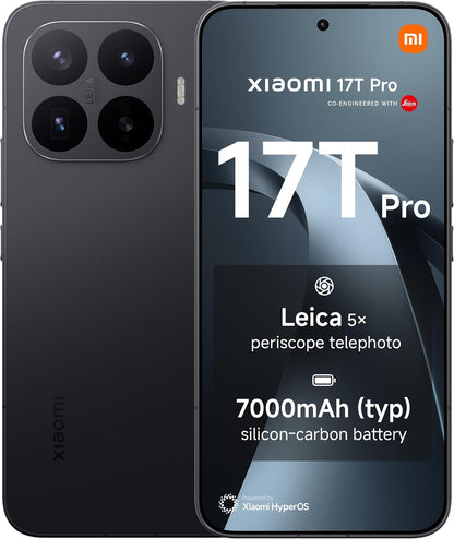 XIAOMI 17T Pro Smartphone 12+512GB Black 6.83" 144Hz Display