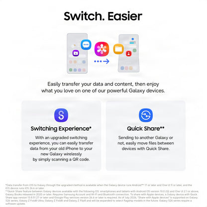Samsung Galaxy Z Fold8 Smartphone, 512GB Storage, 12GB Memory, Graphite
