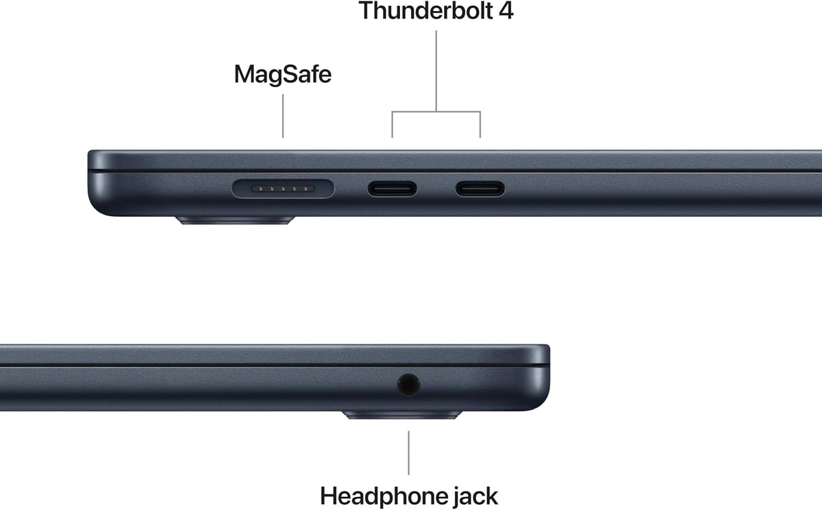 Apple MacBook Air 15-inch Laptop with M5 chip: Built for AI, 15.3-inch Liquid Retina Display, 16GB Unified Memory, 512GB SSD, 12MP Center Stage, Touch ID, Wi-Fi 7; Midnight