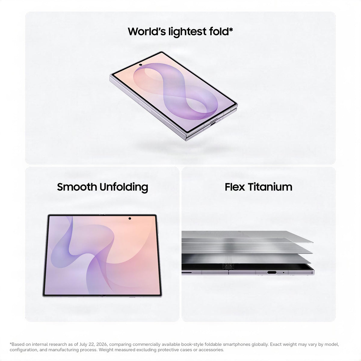 Samsung Galaxy Z Fold8 Smartphone, 512GB Storage, 12GB Memory, Graphite