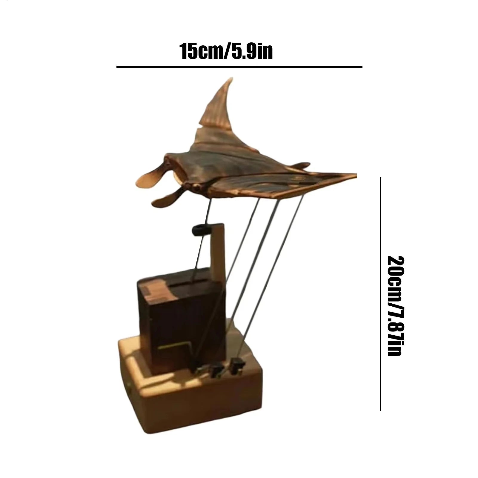 Handmade Wooden Manta Ray