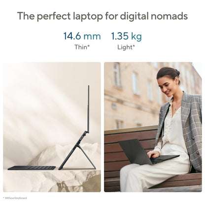 ASUS Zenbook Duo 14 OLED UX8406CA laptop | 14.0" 120Hz 3K dual-touchscreen | Intel Core Ultra 9-285H | 32GB RAM | 2TB SSD | Detachable keyboard | Windows 11