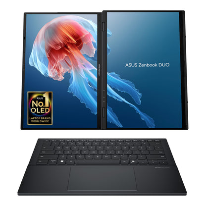 ASUS Zenbook Duo 14 OLED UX8406CA laptop | 14.0" 120Hz 3K dual-touchscreen | Intel Core Ultra 9-285H | 32GB RAM | 2TB SSD | Detachable keyboard | Windows 11