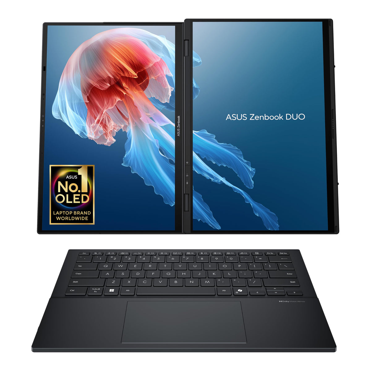 ASUS Zenbook Duo 14 OLED UX8406CA laptop | 14.0" 120Hz 3K dual-touchscreen | Intel Core Ultra 9-285H | 32GB RAM | 2TB SSD | Detachable keyboard | Windows 11