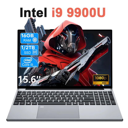2026 Gaming Laptop Intel i9-10980HK/9900U Windows 11 Pro Office Study Computers 16GB RAM 1TB SSD Backlit Keyboad 15.6" Notebook