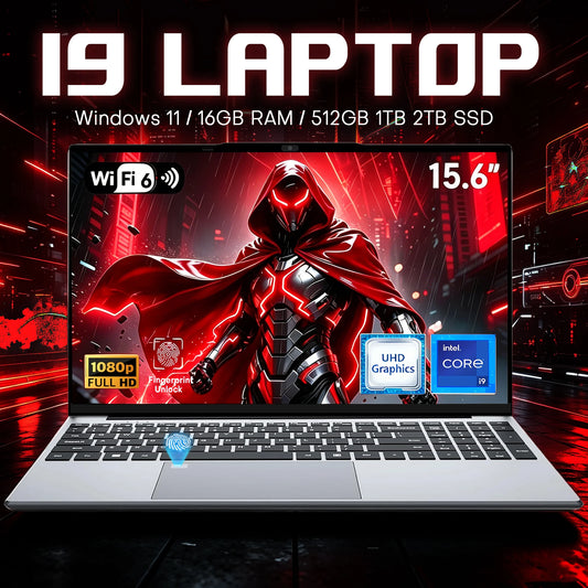 2026 Gaming Laptop Intel i9-10980HK/9900U Windows 11 Pro Office Study Computers 16GB RAM 1TB SSD Backlit Keyboad 15.6" Notebook