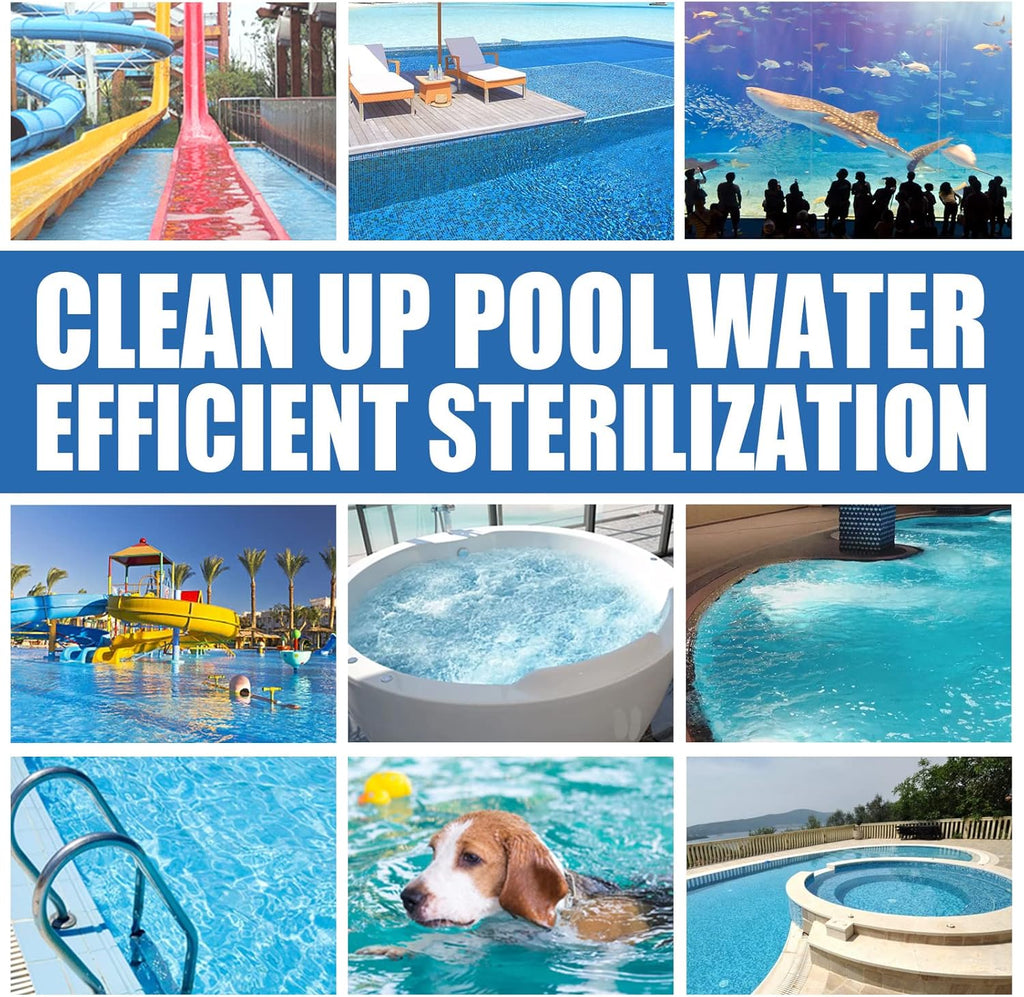 Chlorine Tablets for Hot Tub with Floating Dispenser - 1 Inch Chlorine Tablet for Swimming Pool Paddling Pool Ice Bath Multifunction Chlorine Tablets