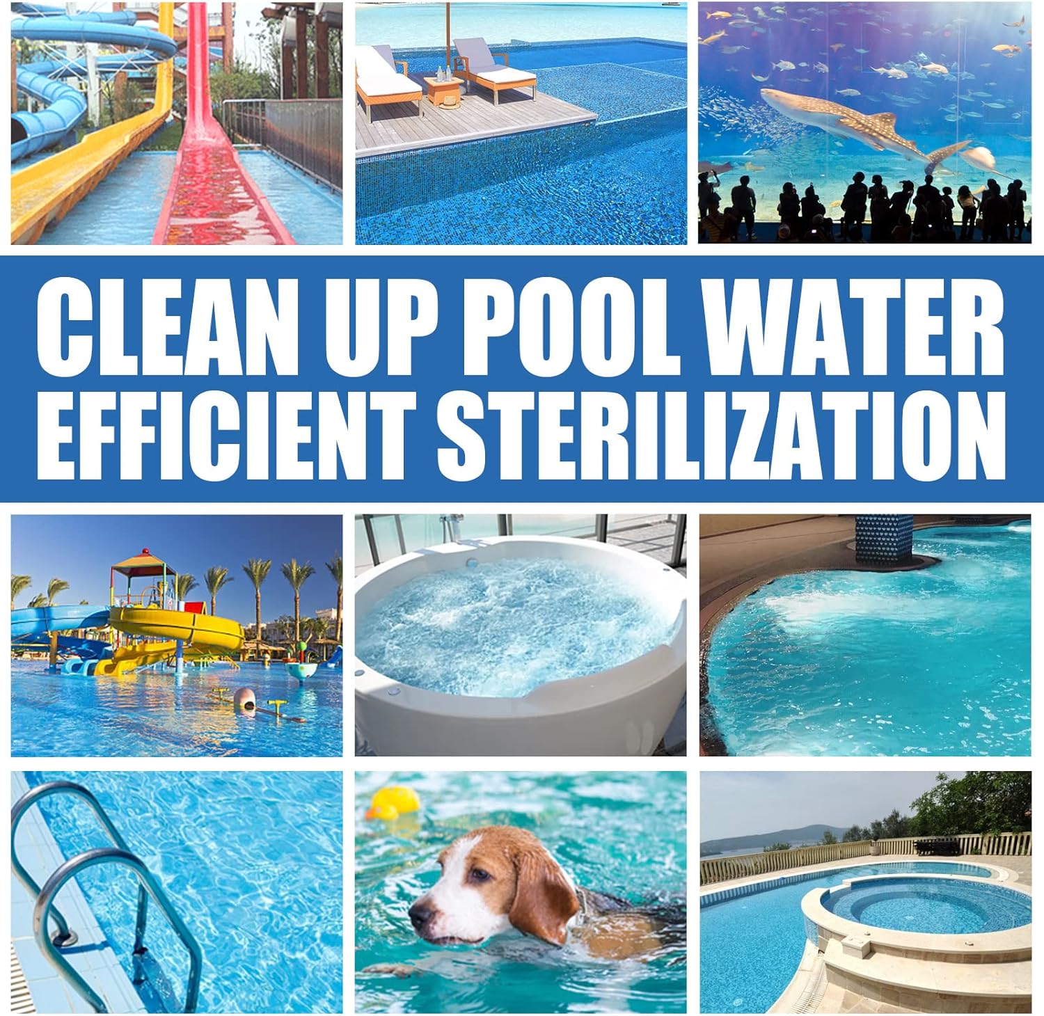 Chlorine Tablets for Hot Tub with Floating Dispenser - 1 Inch Chlorine Tablet for Swimming Pool Paddling Pool Ice Bath Multifunction Chlorine Tablets