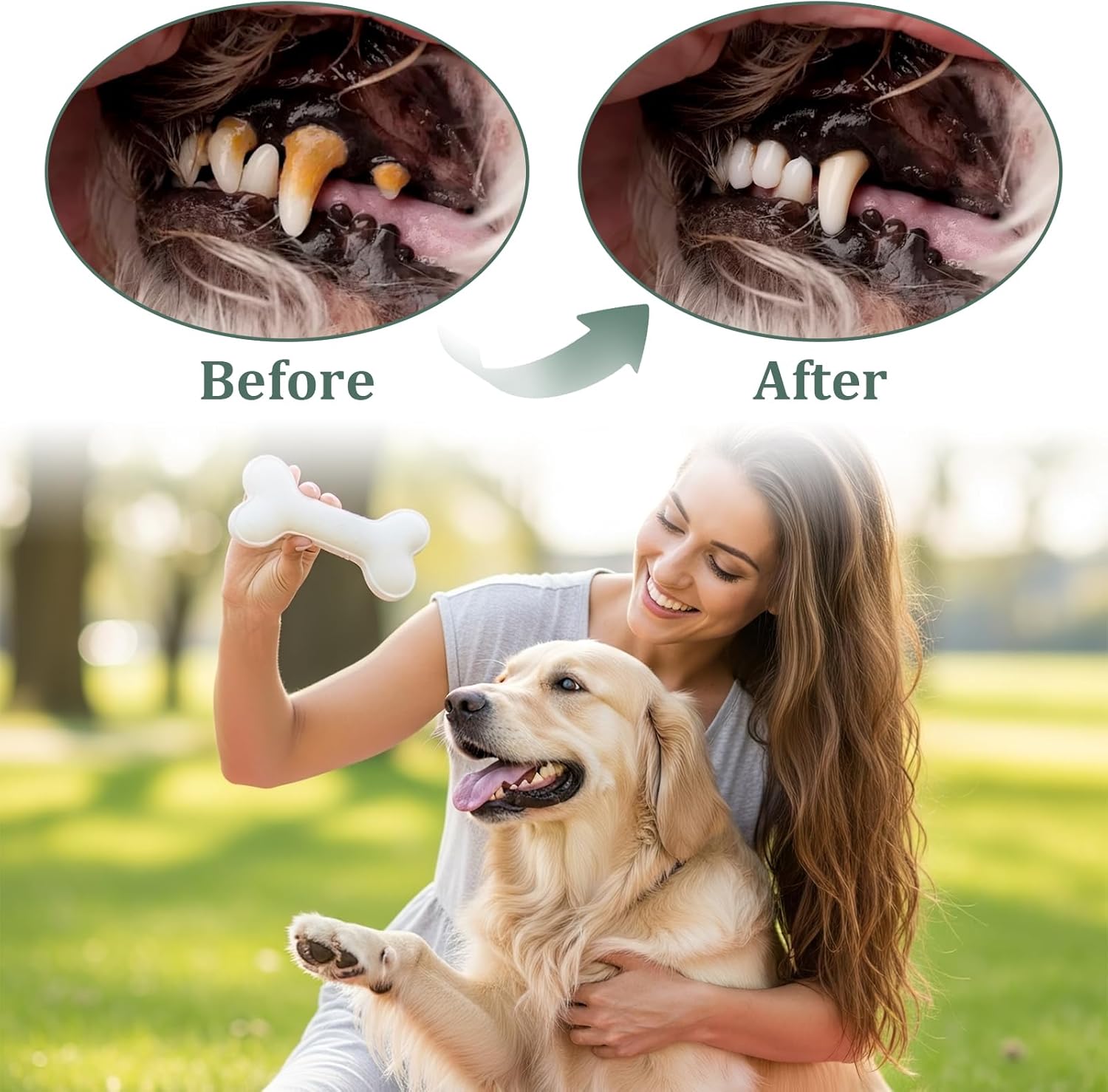Dental Cleaning Spray for Dogs & Cats, 2 Pcs Dog Dental Spray, Natural Breath Freshener, Supports Gum Health, Easy Spray Use, 100ml