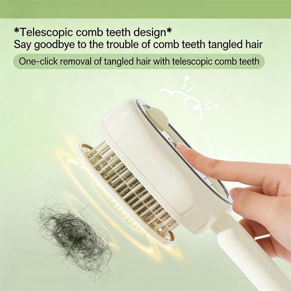 Electric Spray Air Cushion Massage Comb, Rechargeable, with Water Spray Function, Anti-static, and nourishes hair for Frizzy Hair & Scalp Care