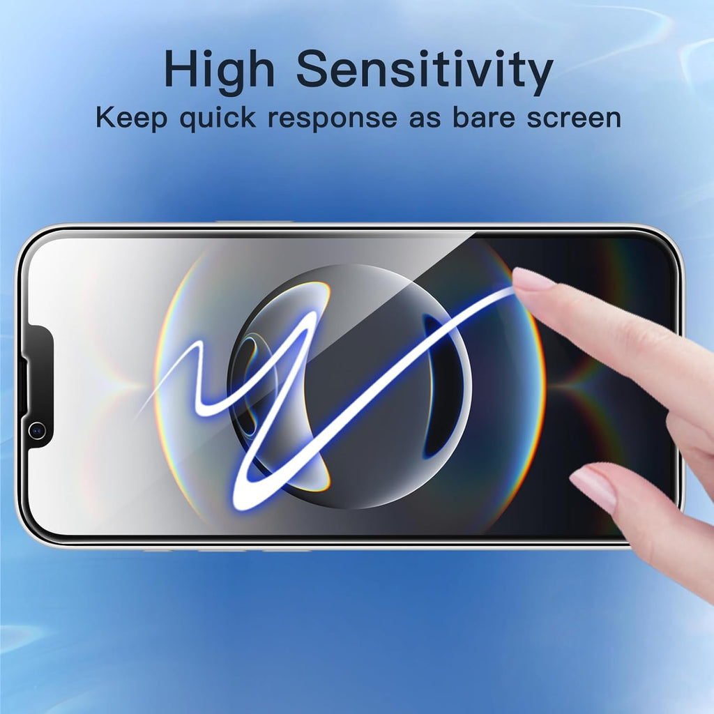 JETech Full Coverage Anti-Spy Screen Protector for iPhone 17e (2026)/iPhone 16e, Tempered Glass Film, Edge to Edge Protection Case Friendly, 6.1 Inch Screen, Pack of 2