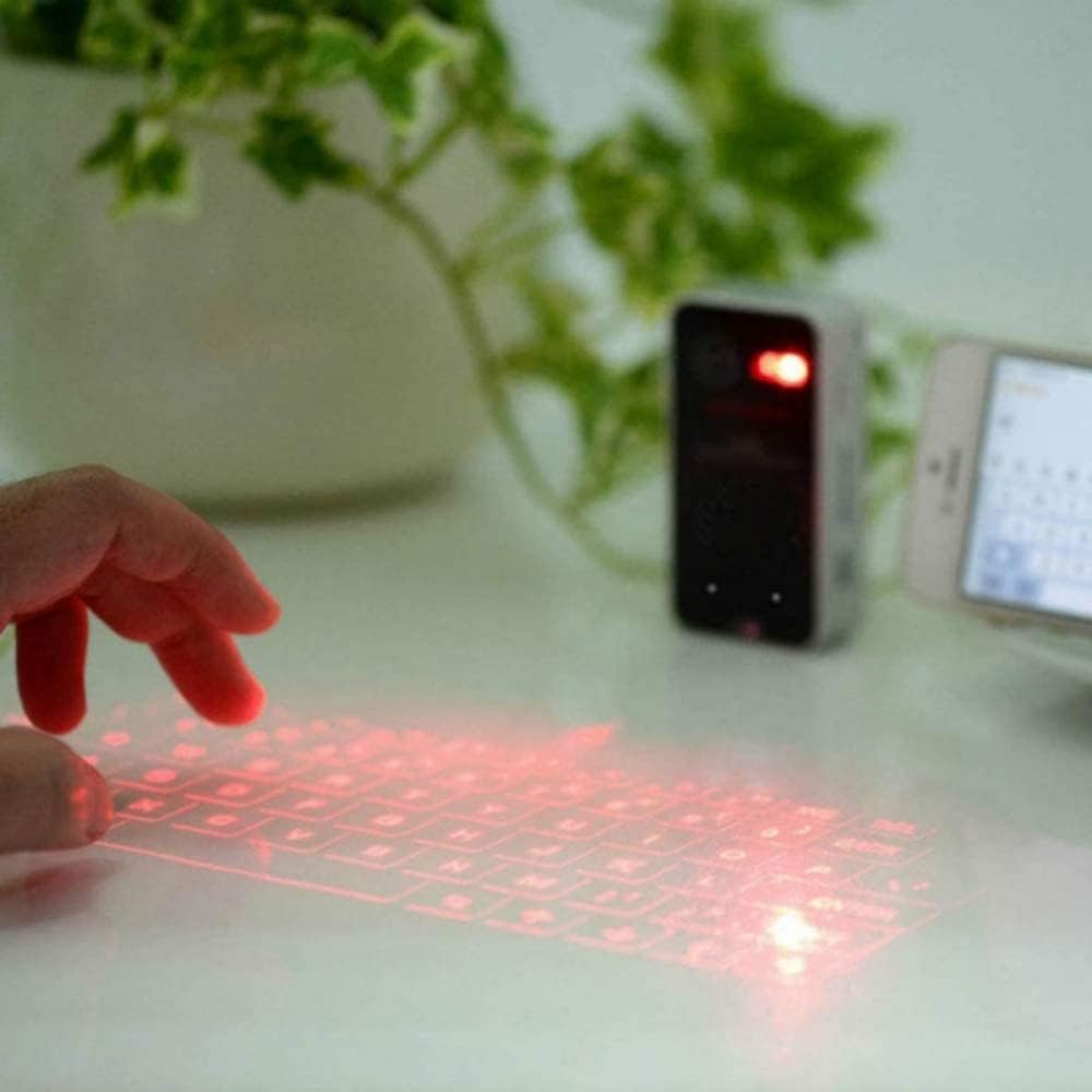 Portable keyboard, virtual Bluetooth laser keyboard for smartphones, laptops and PCs radio keyboard with keyboard projector and touch function