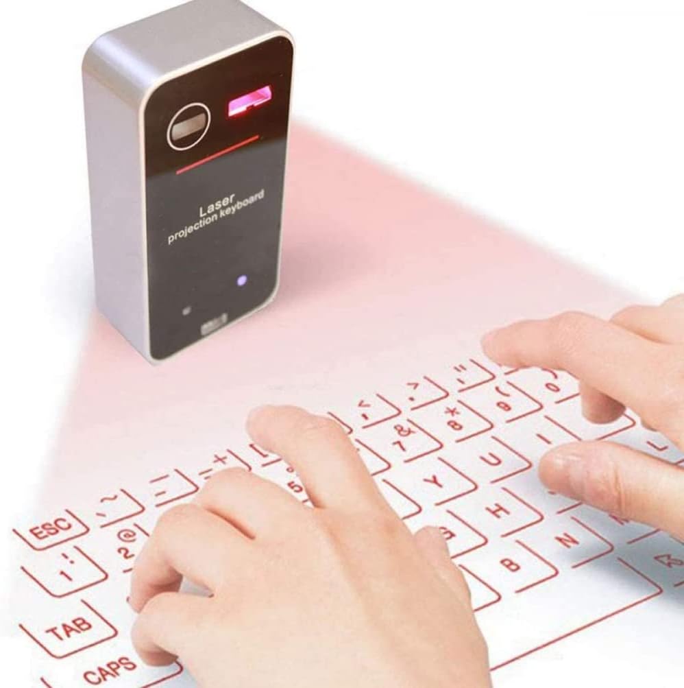 Portable keyboard, virtual Bluetooth laser keyboard for smartphones, laptops and PCs radio keyboard with keyboard projector and touch function
