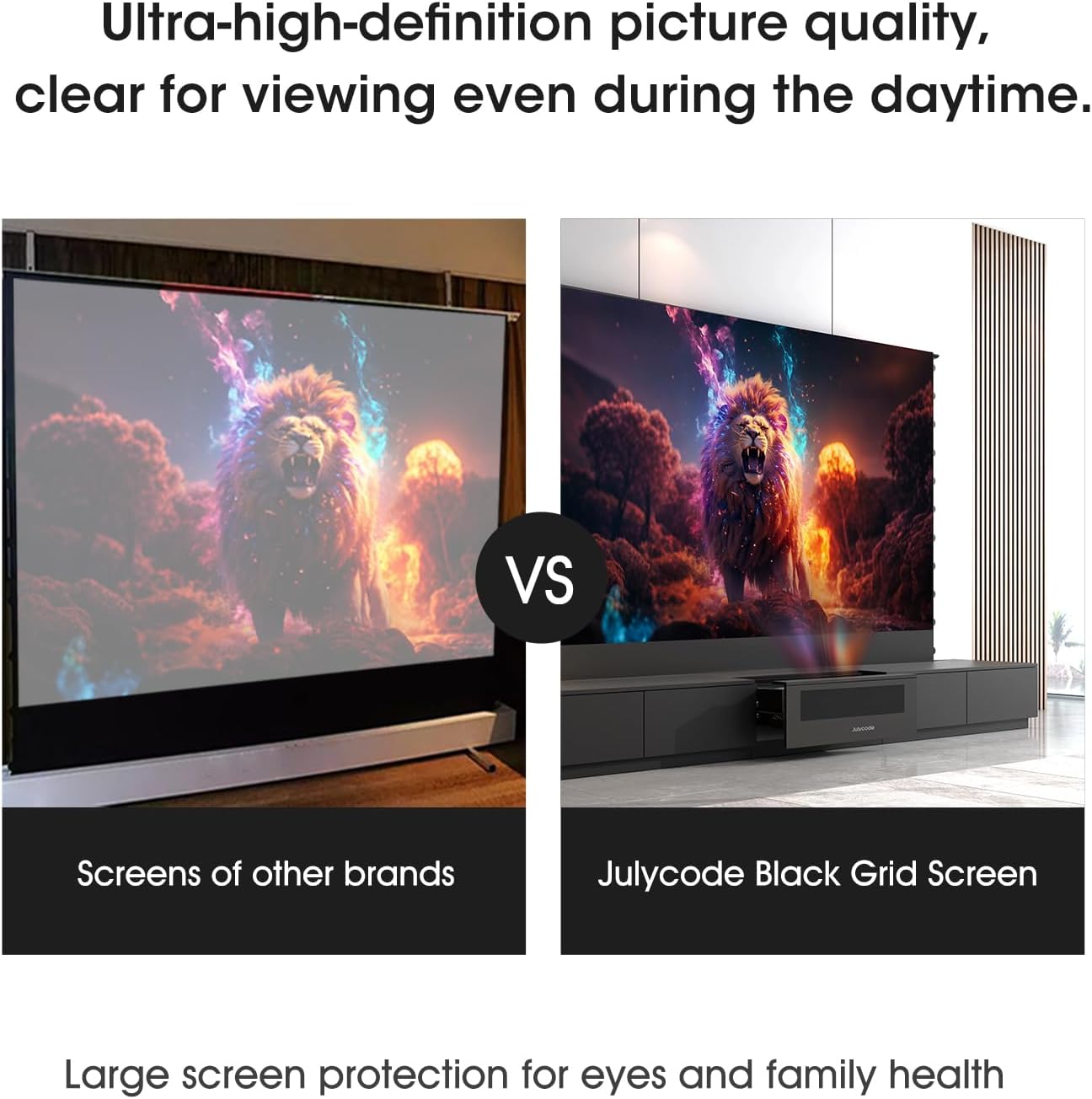 Motorized Laser TV Cabinet,Exclusive for Ultra-Short Throw Laser Projectors，AI Smart Drawer and ALR Floor-Rising porjector Screen， Invisible Laser Cinema (120-inch Laser Cabinet)