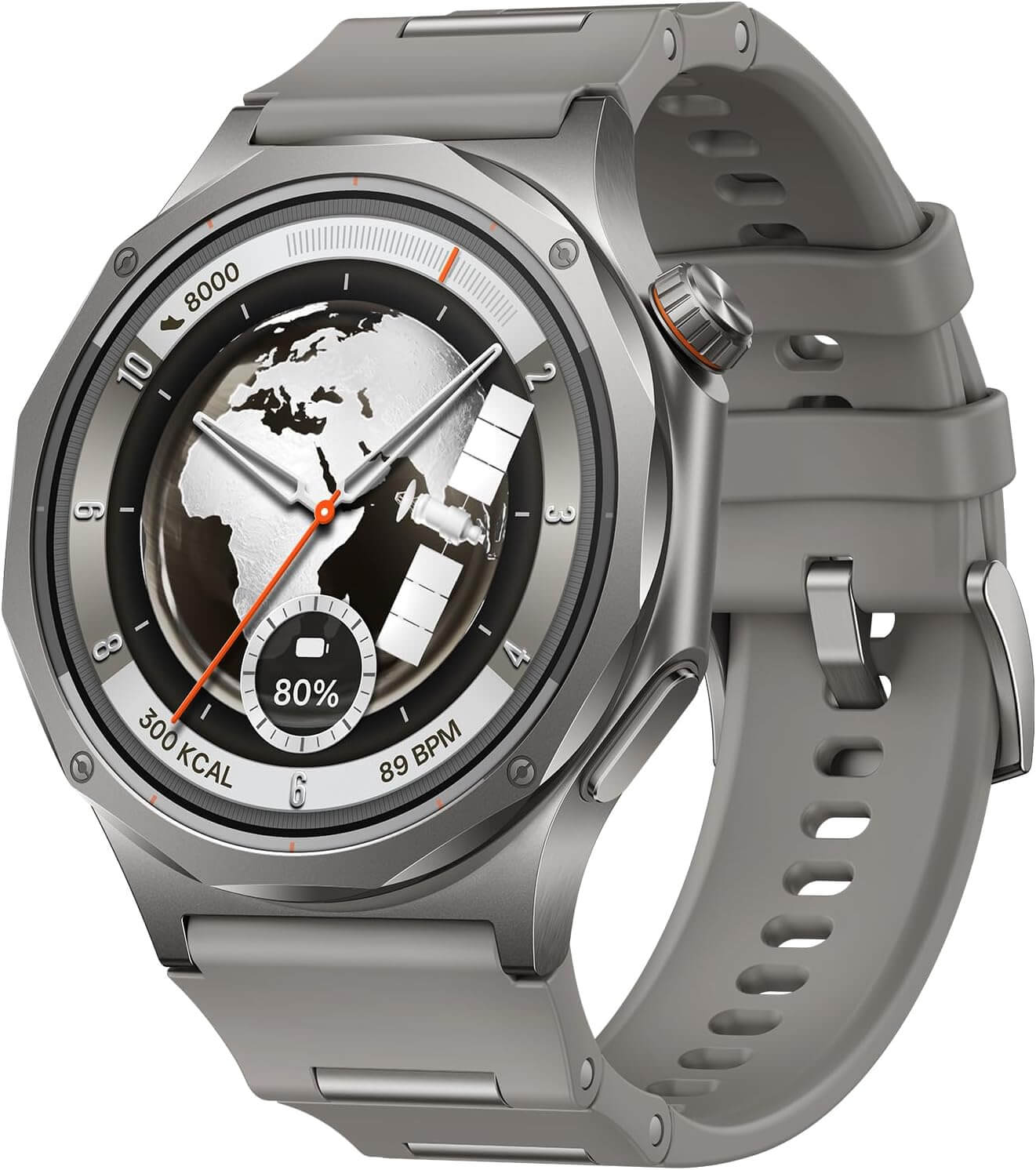 OPPO Watch X3 features smartwatch with titanium alloy case and FKM rubber strap.
