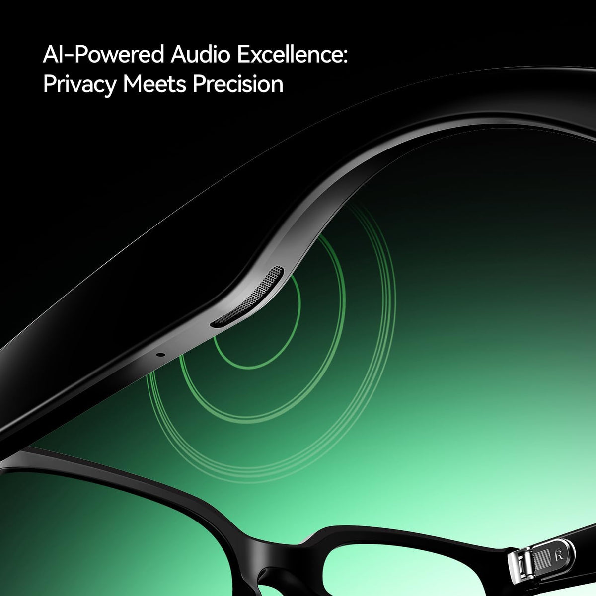AI & AR Smart Glasses, First AI Glasses with ChatGPT & Gemini Support, Ultra-light 49g, Real-time Translation & Navigation, Meeting Notes