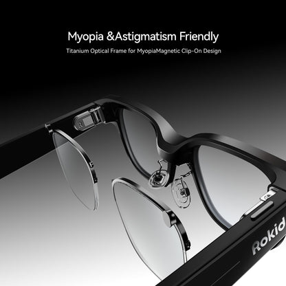 AI & AR Smart Glasses, First AI Glasses with ChatGPT & Gemini Support, Ultra-light 49g, Real-time Translation & Navigation, Meeting Notes