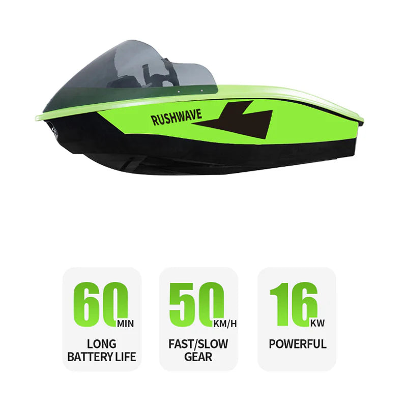 |2026NEW| Electric Go Kart Boat| 16KW Mini Jet Boat | V1