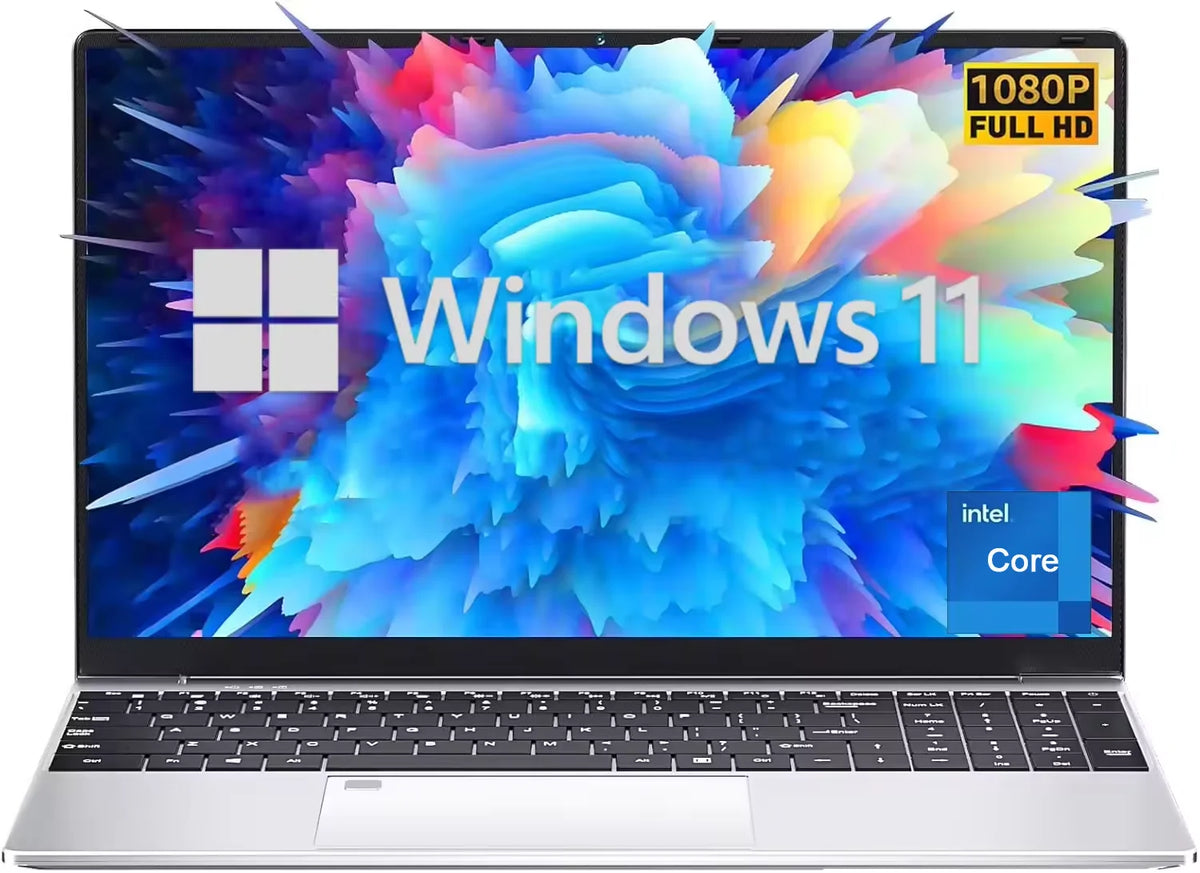 Laptop 15.6' Windows 11 16GB RAM 2TB SSD Intel I7-1165G7 Ultra Slim Notebook Gamer 1080P Display Office Study Computer PC