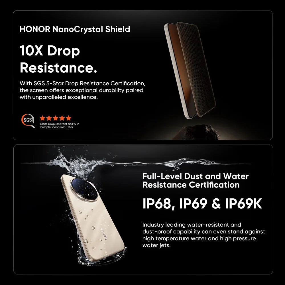 Global Version HONOR Magic8 Pro 5G AI Magic 8 Pro Smartphone Snapdragon 8 Elite Gen 5 6.71'' OLED Screen 7100mAh Battery 100W
