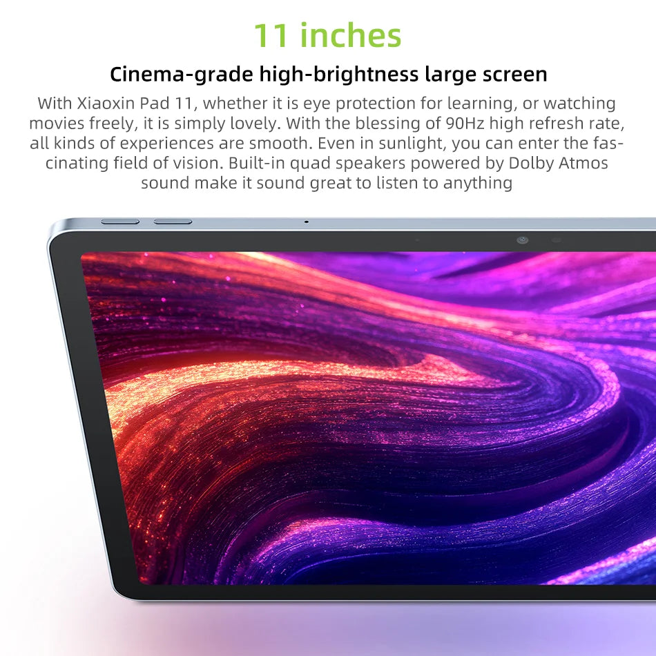 Lenovo Xiaoxin Pad 2025 11'' Tablet 128GB 256GB ROM MediaTek Dimensity 6300 2.5K Ultra HD Dolby Atmos 7040mAh Battery