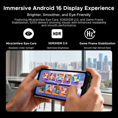 World Premiere DOOGEE S200E 5G Rugged Phone 1.32" Rear Display 10100mAh 48GB RAM (8GB+40GB) 256GB ROM 6.72” Screen Android 16