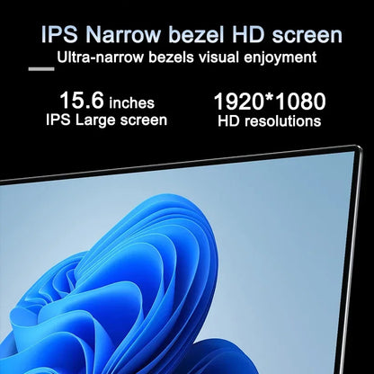 New 15.6" Laptop Intel Core I9-10980HK 32GB DDR4 2TB M.2 SSD Win11 Pro Fingerprint Unlock WiFi6 BT5.2 4K HD Gaming Ultrabook
