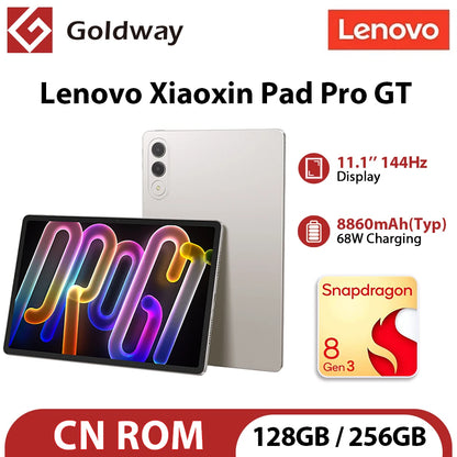 Lenovo Xiaoxin Pad Pro GT 11.1''  Tablet 128GB 256GB Snapdragon 8 Gen3 144Hz 3.2K LCD Display13MP Camera 8860mAh 68W Charging