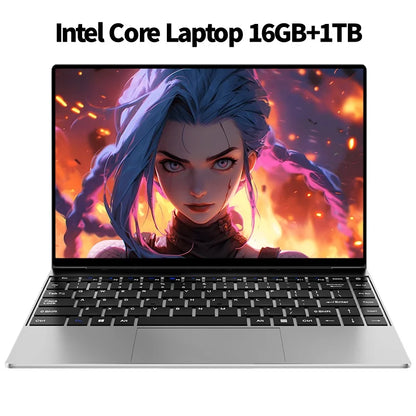ultra-thin Laptop Intel Core i3 6th Processor 32GB RAM 1TB 2TB SSD 14.1 Inch Office Study Gamer Windows 11 Portable Notebook