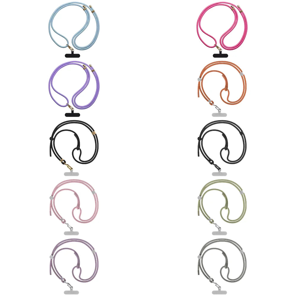 Summary Shoulder Strap Long Phone Charm Accessories for Galaxy for IPhone 12 13 14 15 16 17 18 Pro Max Case