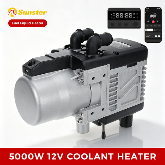 Sunster GSM LTE 4G Remote 12V 5KW Water Heater APP Intelligent Control Engine Preheater  Fuel Liquid Heater for Truck RV Car Van